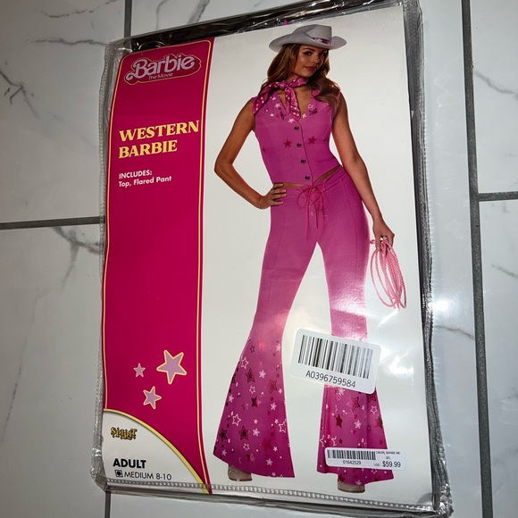 spirit halloween barbie the movie western barbie costume adult medium NEW - Picture 3 of 4